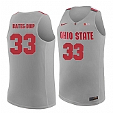 Ohio State Buckeyes #33 Keita Bates Diop Gray College Basketball Jersey Dzhi,baseball caps,new era cap wholesale,wholesale hats